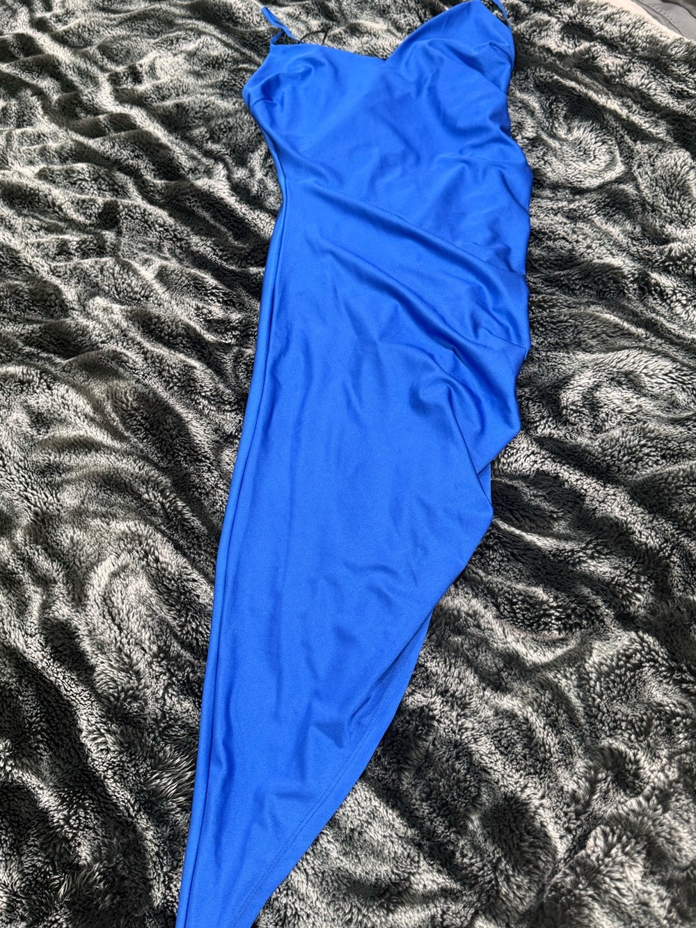 Windsor Royal Blue Slip Dress with Thin Straps